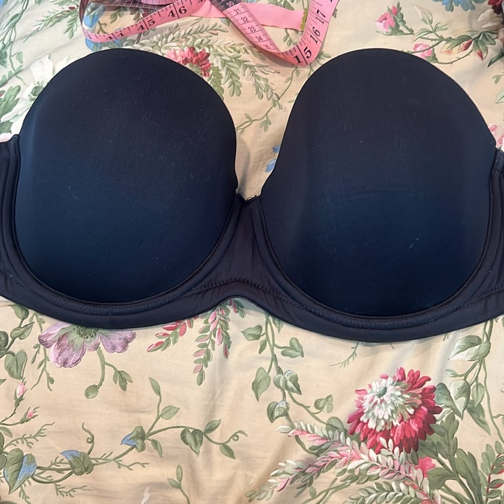 Wacoal strapless Bra 40D EUC black Red Carpet Strapless Underwire - Picture 2 of 8